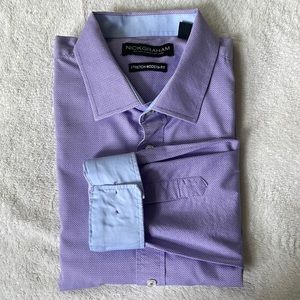 Nick Graham XL 17-17.5/34-35 designer button down with flip cuffs